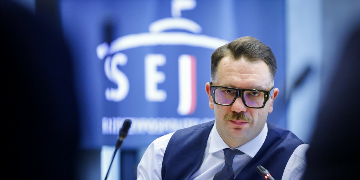 Łukasz Mejza w Sejmie (zdjęcie archiwalne z listopada 2024 r.)