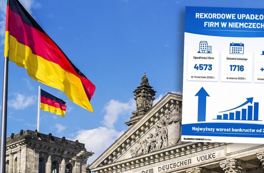 Niemcy: Bankructwa przedsiębiorstw biją rekord – szczyt od dwóch dekad
