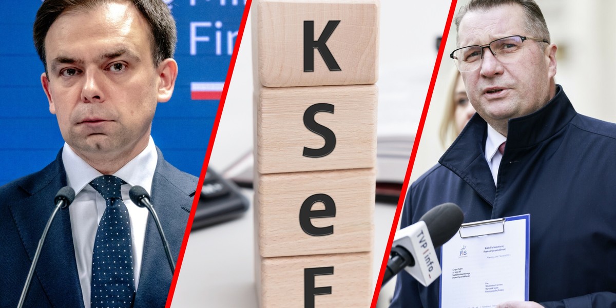 Andrzej Domański, minister finansów rozważa zmiany w KSeF, a Przemysław Czarnek z PiS zapowiada likwidację obowiązku dla MŚP, choć to PiS przygotował KSeF
