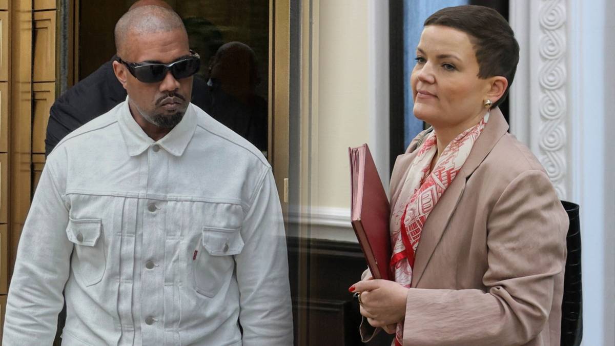 Zdjęcie przedstawia Kanye Westa i Martę Cienkowską.