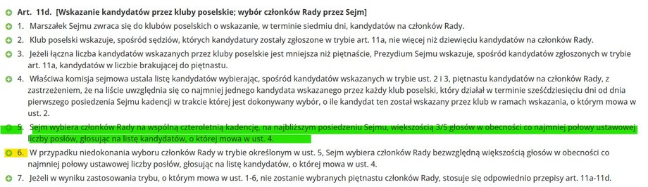 Fragment ustawy o KRS