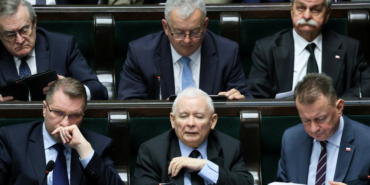 Wcześniej o potrzebie zakazu handlu kryptoaktywami mówił prezes PiS Jarosław Kaczyński (zdjęcie podglądowe)