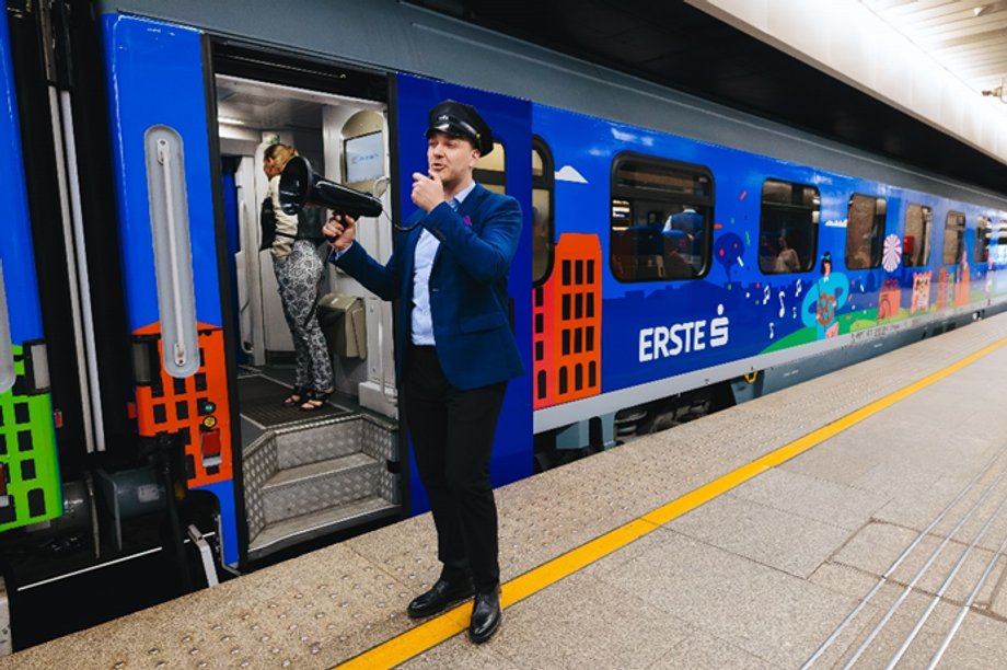 Pociąg Erste do Wiednia