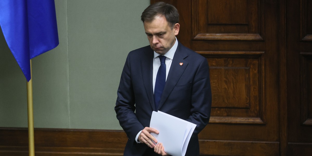 Minister finansów i gospodarki Andrzej Domański