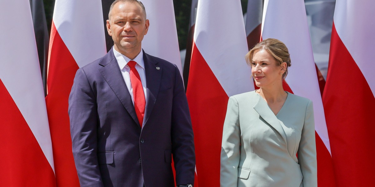 Prezydent Karol Nawrocki z małżonką Martą Nawrocką
