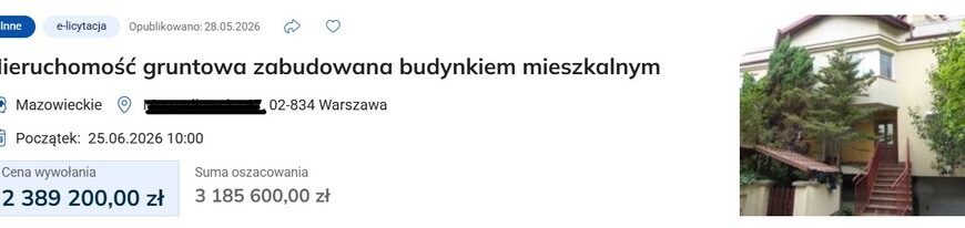 Dom zostanie wystawiony na sprzedaż jeszcze przed zakończeniem&hellip;