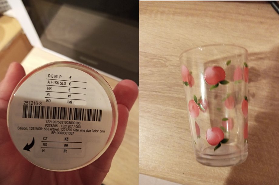 Wycofana partia szklanek