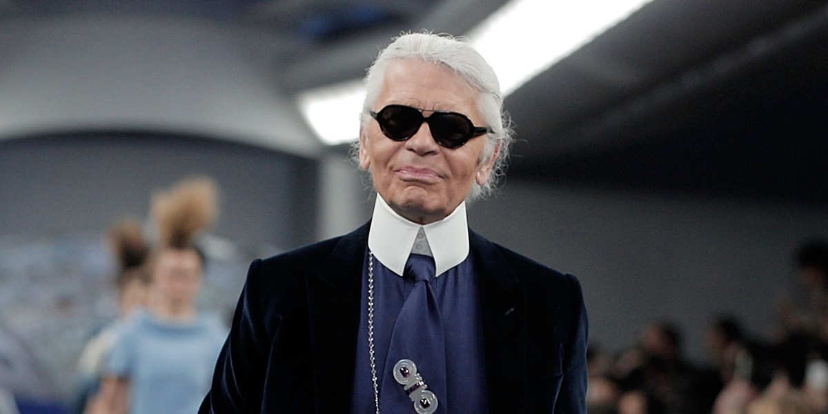 Karl Lagerfeld w 2012 r.