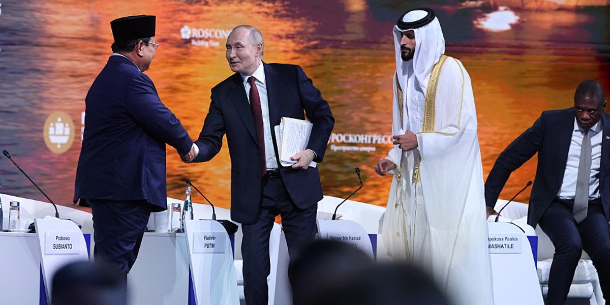Władimir Putin podczas rosyjskiego Forum w 2025 r.