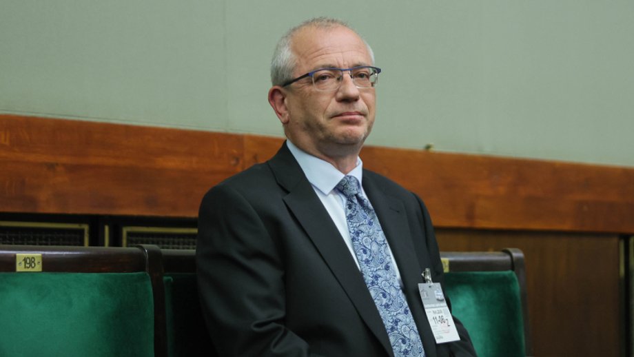 Prof. Sławomir Patyra w czwartek na sali plenarnej Sejmu