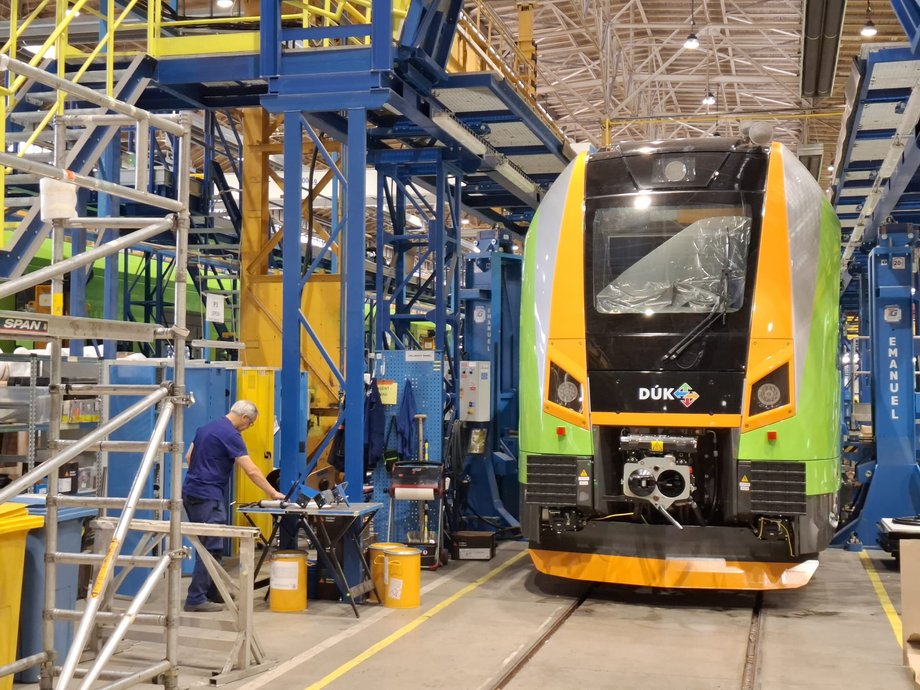 A train manufactured for the Bulgarian railways
