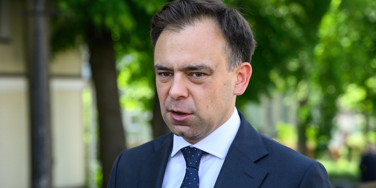 Minister finansów i gospodarki Andrzej Domański